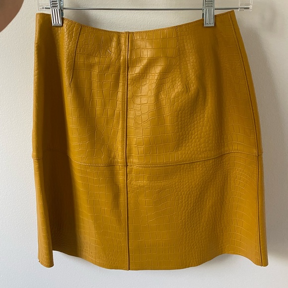 rebecca taylor leather skirt - Picture 5 of 6